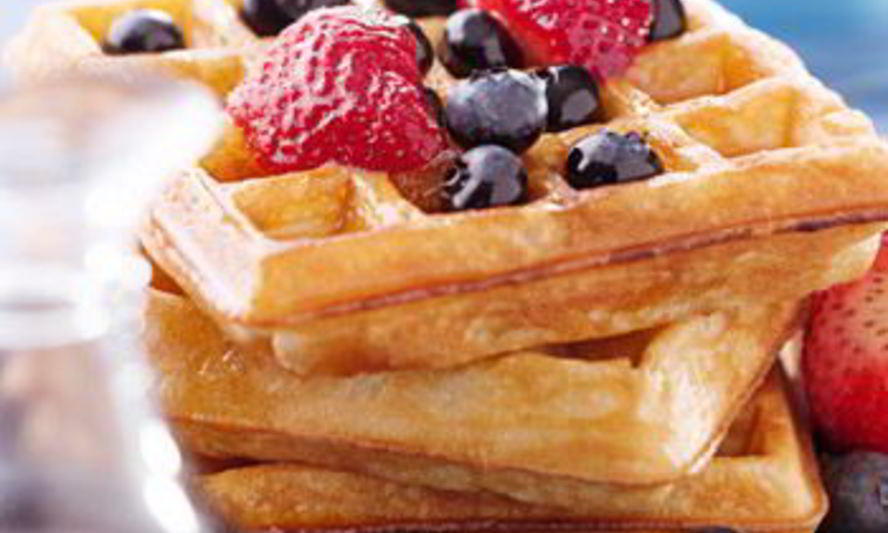 Рецепт брюссельских вафель со свежими ягодами