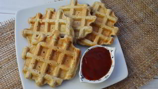 Чесночные вафли