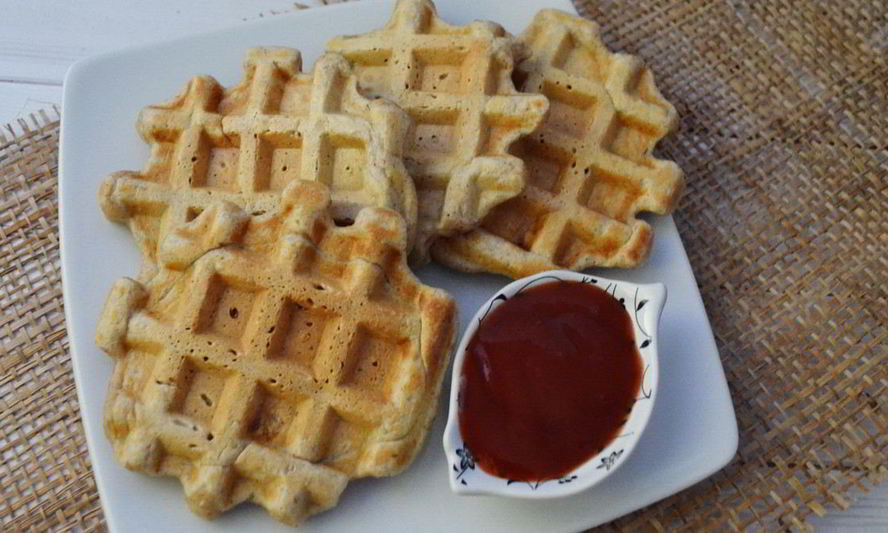 Рецепт чесночных вафель