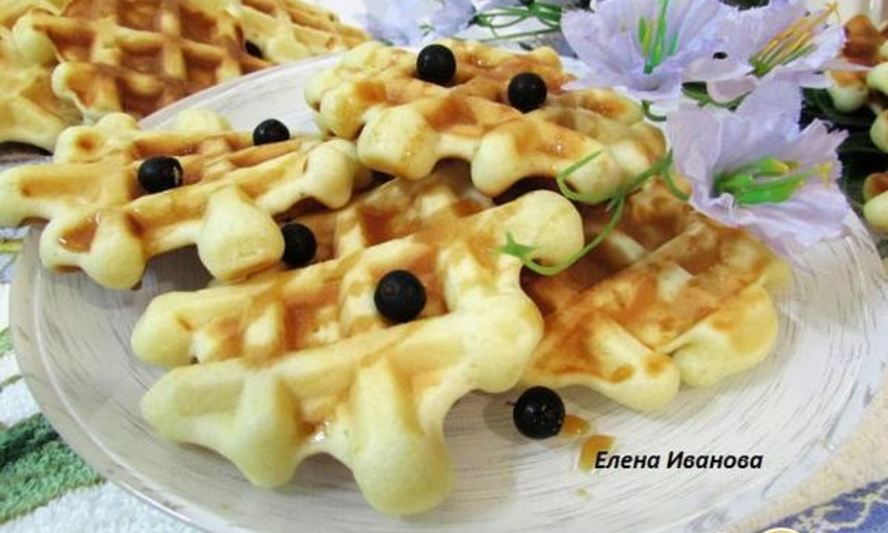 Рецепт йогуртовых вафель