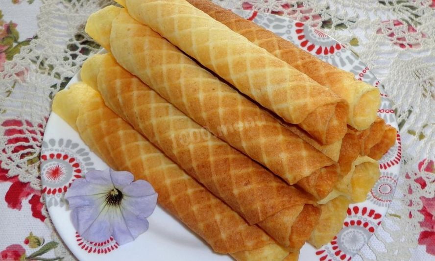 Рецепт хрустящих вафельных трубочек в вафельнице