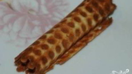 хрустящие вафельные трубочки