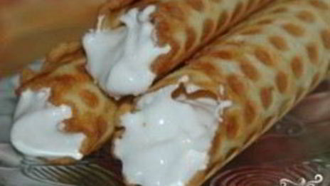 хрустящие вафельные трубочки