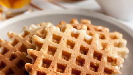 миндальные вафли с сушеной клюквой