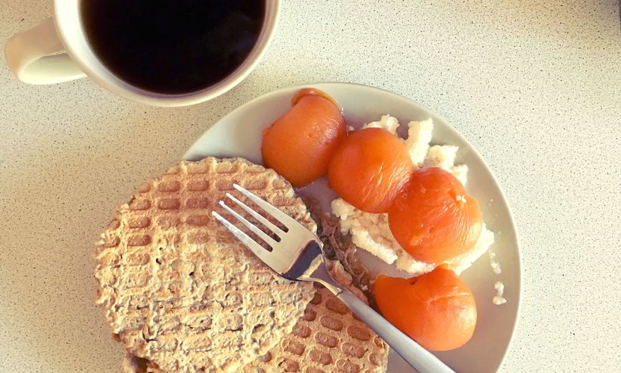 Рецепт мягких овсяных вафель с орехами