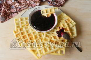 Мягкие вафли в вафельнице