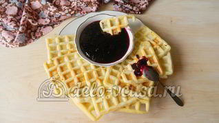 Мягкие вафли в вафельнице