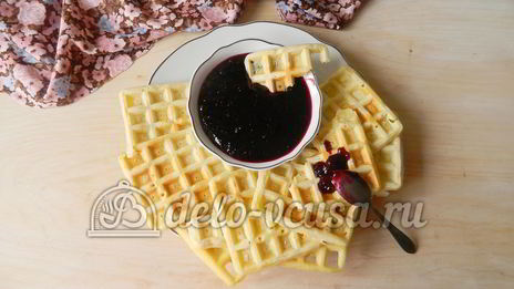 мягкие вафли в вафельнице