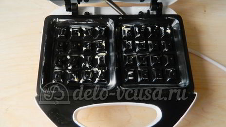 мягкие вафли в вафельнице