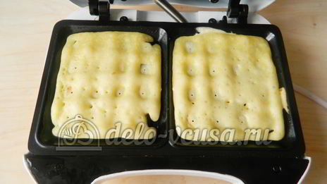мягкие вафли в вафельнице