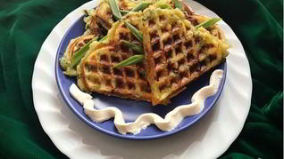 Постные картофельные вафли