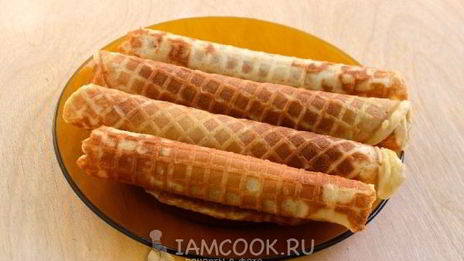 тонкие медовые вафли