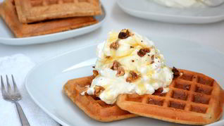 Цельнозерновые вафли без сахара