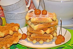 Творожные вафли в вафельнице