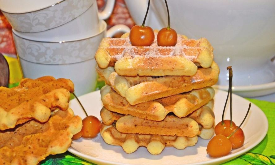 Рецепт творожных вафель в вафельнице