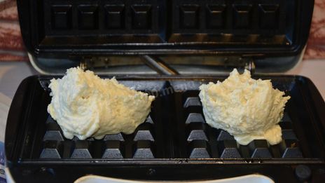 творожные вафли в вафельнице