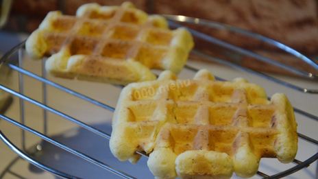 творожные вафли в вафельнице