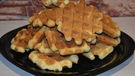 творожные вафли в вафельнице