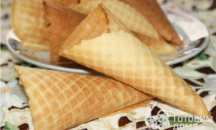 Рецепт вафельных трубочек в электровафельнице