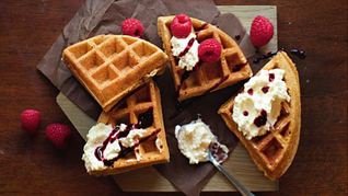 Вафли из полбы