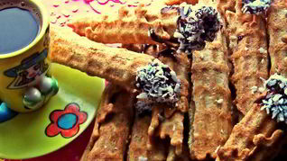 Вафли хрустящие из разных хлопьев