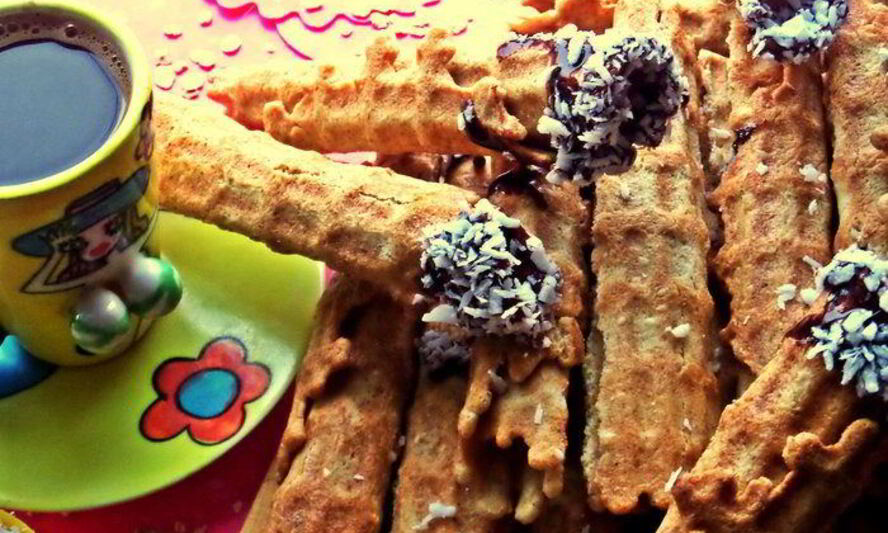 Рецепт вафель хрустящих из разных хлопьев