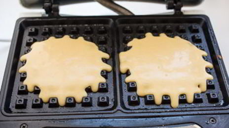 вафли на кукурузной муке с корицей