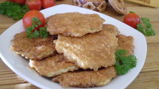 Вафли с фаршем в кляре