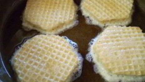 вафли с фаршем в кляре