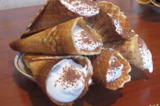 Вафли с кремом