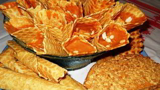 Вафли со сгущенкой