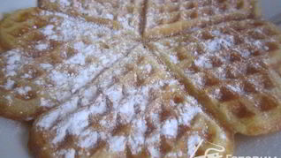 Яблочные вафли