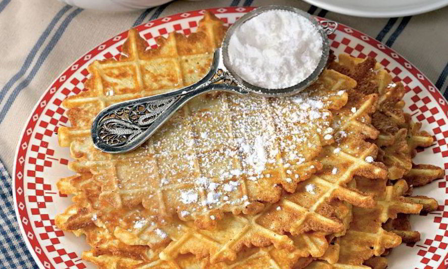 Рецепт яичных вафель на топленом масле