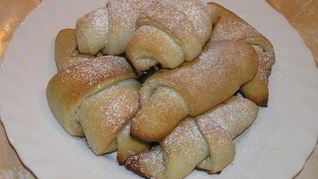 Ванильные рулетики на хмелевой закваске