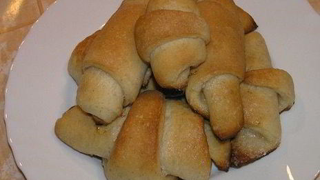 ванильные рулетики на хмелевой закваске