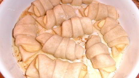 яблочные слойки в лимонадной карамели