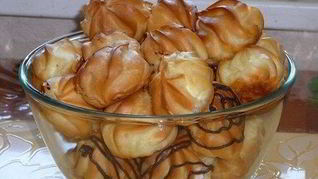 Домашние профитроли с заварным кремом