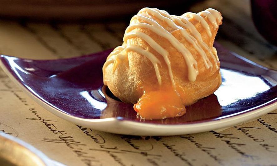 Рецепт имбирных профитролей с манго