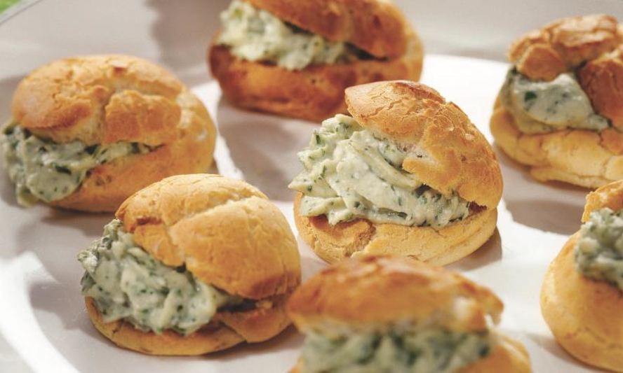 Рецепт профитролей с сырным кремом