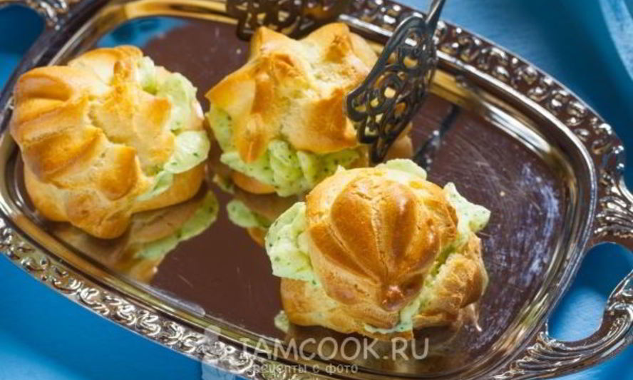 Рецепт профитролей с сыром
