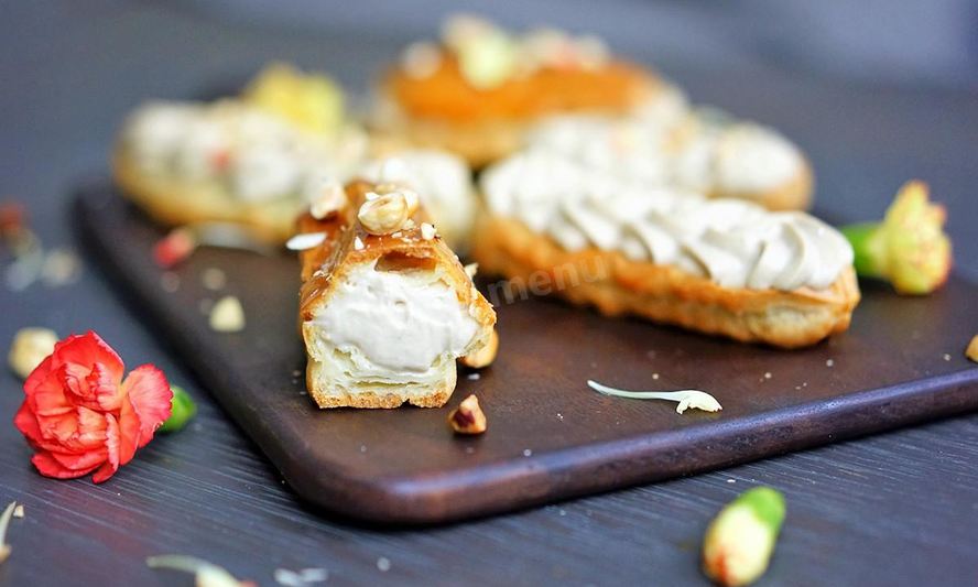 Рецепт эклеров с белковым кремом