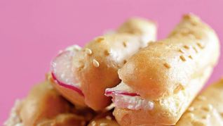 Эклеры с креветками