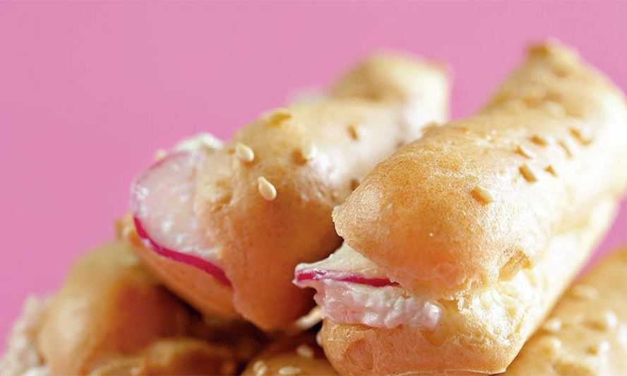 Рецепт эклеров с креветками