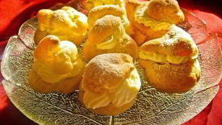 Эклеры с сырно-сливочным кремом