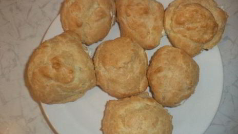 эклеры с творожным кремом