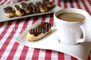 Эклеры с творожным сыром