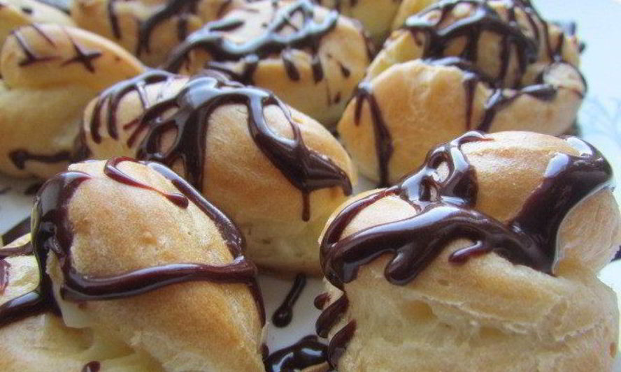 Рецепт эклеров с заварным кремом из пломбира