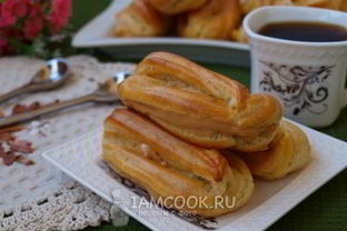 Эклеры со сгущенкой