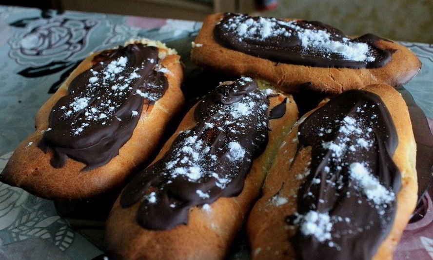 Рецепт эклеров со сливочным кремом