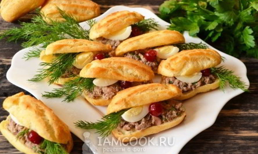 Рецепт закусочных эклеров